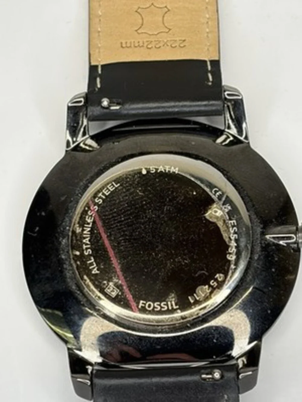 Fossil FS5459 Men's Minimalist 44mm Smoke Grey Watch Quartz